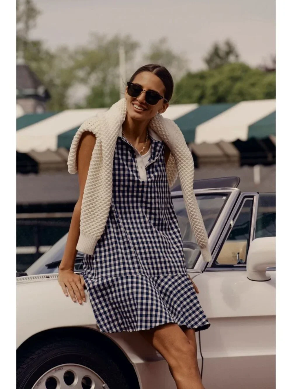 Tuckernuck Tnuck Sport Sleeveless Performance Seersucker May Golf Dress in Navy - Picture 13 of 13